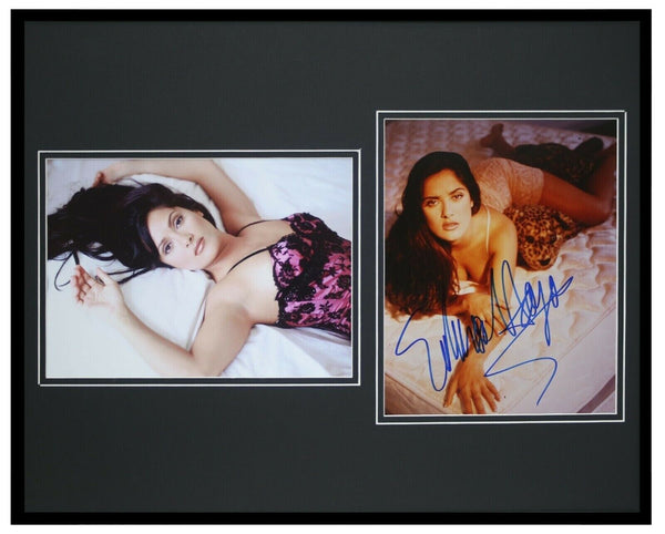 Salma Hayek Lingerie Signed Framed 16x20 Photo Set JSA 