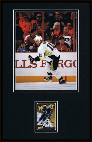 Jordan Staal Signed Framed 11x17 Photo Display 2012 Playoffs Penguins