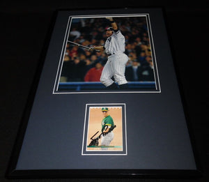 Scott Brosius Signed Framed 11x17 Photo Display 2001 World Series NY Yankees