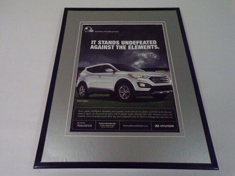 2013 Hyundai / Pittsburgh Steelers 11x14 Framed ORIGINAL Advertisement  