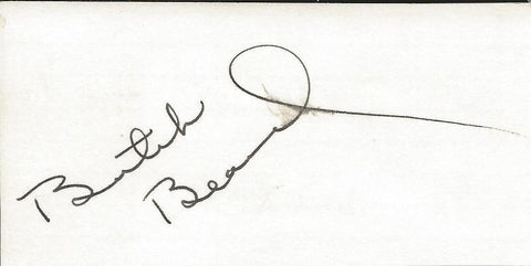 Butch Beard Signed Index Card Louisville Warriors Knicks