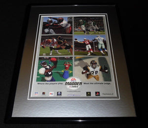 Madden 2003 PS2 XBox Framed 11x14 ORIGINAL Advertisement Marshall Faulk