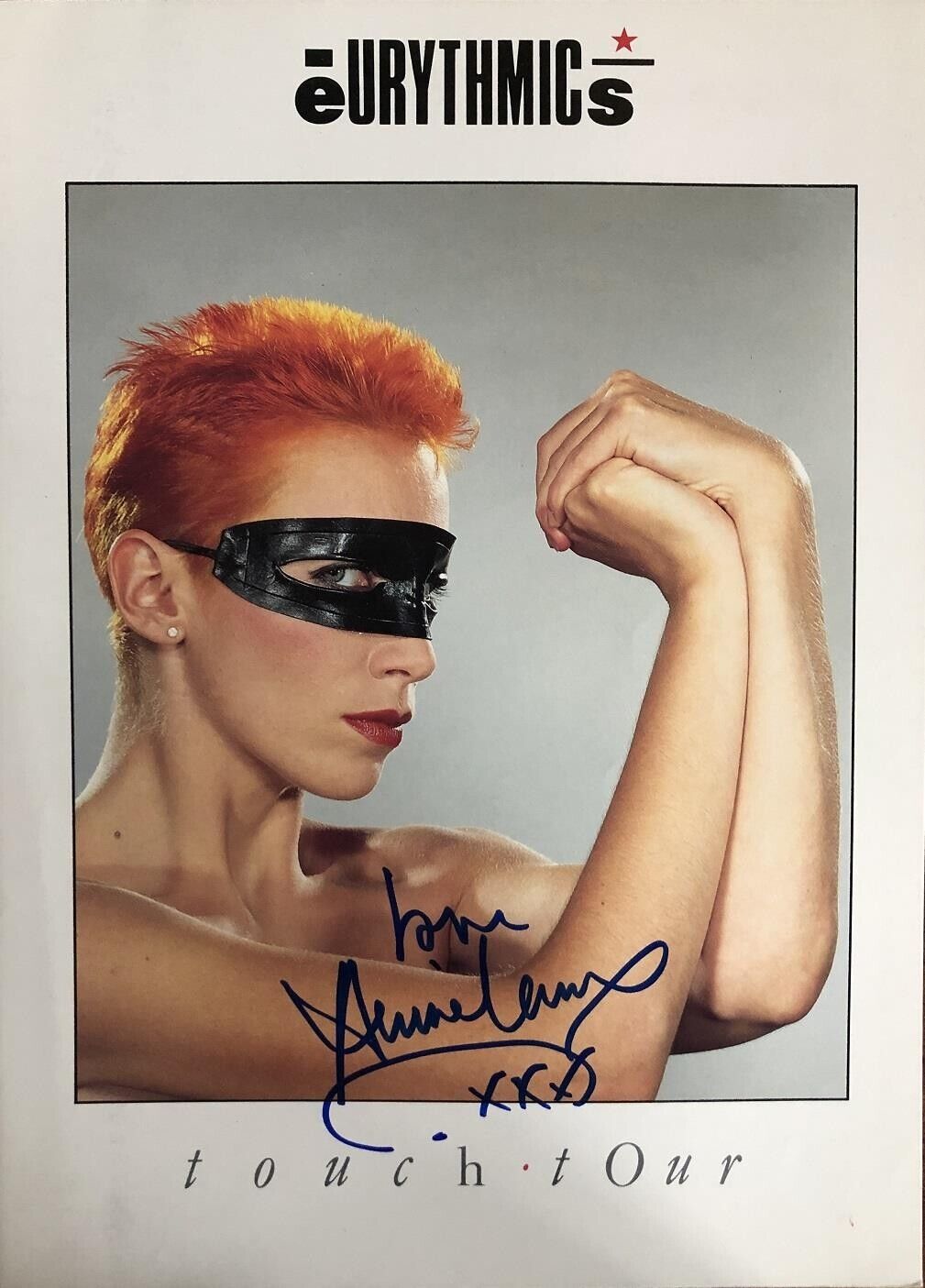 Annie Lennox Signed 1983 Eurythmics Touch Tour Program