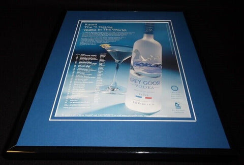 2003 Grey Goose Vodka Framed 11x14 ORIGINAL Vintage Advertisement