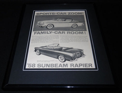 1958 Sunbeam Rapier Framed 11x14 ORIGINAL Vintage Advertisement 