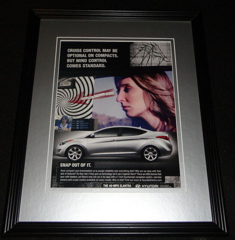 2011 Hyundai Elantra Framed 11x14 ORIGINAL Vintage Advertisement