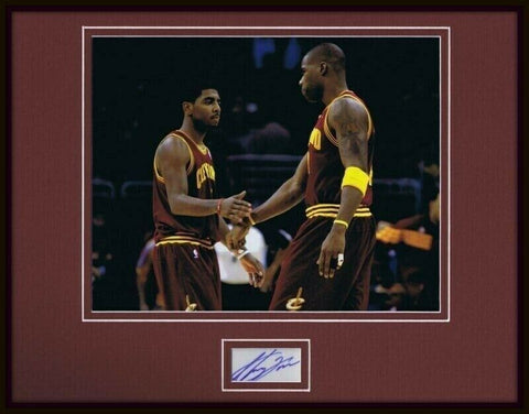 Antawn Jamison Signed Framed 11x14 Photo Display FLEER w/ Kyrie Irving