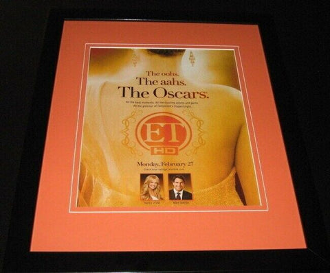 2012 Oscars on ET Nancy O'Dell 11x14 Framed ORIGINAL Vintage Advertisement