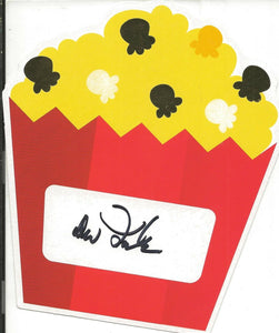 Don Iwerks Signed Popcorn Card Disney Legend