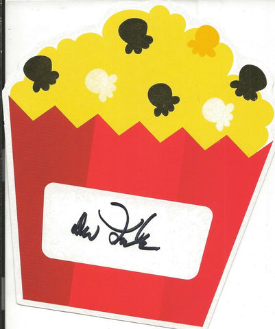 Don Iwerks Signed Popcorn Card Disney Legend