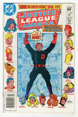 Justice League of America #209 ORIGINAL Vintage 1982 DC Comics George Perez