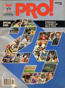 VINTAGE Nov 1984 NFL Pro Magazine 25 Year Celebration