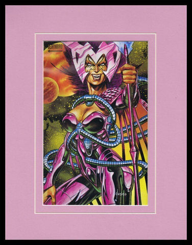 Deathbird 1993 Framed 11x14 Marvel Masterpieces Poster Display X Men