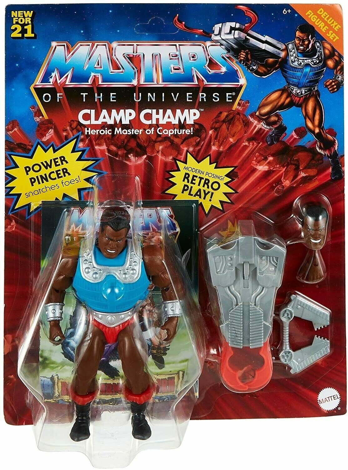 NEW SEALED 2021 Masters of the Universe Origins Champ Clamp Action Figure