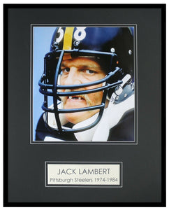 Jack Lambert Toothless 16x20 Framed Photo Display Steelers