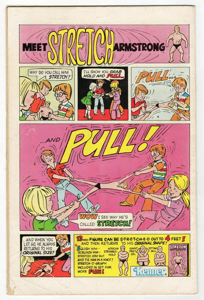 Richie Rich Vault of Mystery #14 VINTAGE 1977 Harvey Comics Stretch Armstrong Ad