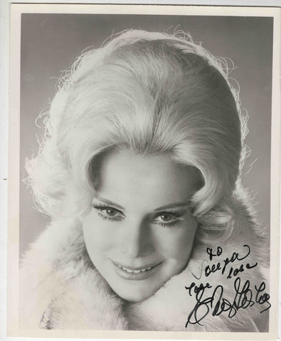 Eva Gabor Signed 8x10 Photo JSA Green Acres Rescuers Aristocrats Match Game T