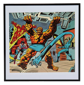 VINTAGE 1975 Marvel Fantastic Four Medusa Framed 12x12 Poster Display