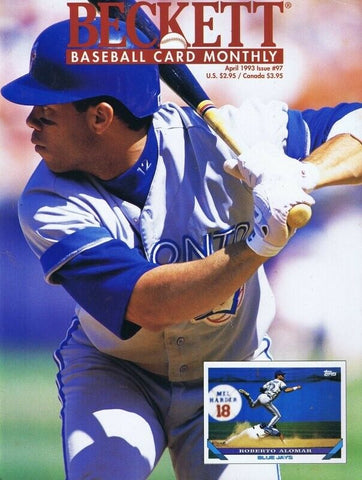 ORIGINAL Vintage Apr 1993 Beckett Baseball Magazine Roberto Alomar