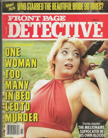 ORIGINAL Vintage Front Page Detective Magazine Vol 43 #3 March 1979 GGA