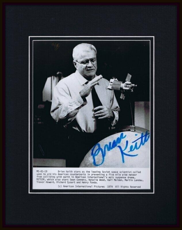 Brian Keith Signed Framed 11x14 Photo Display Meteor