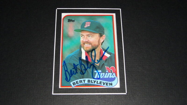 Bert Blyleven Signed Framed 11x17 Photo Display Twins Pirates