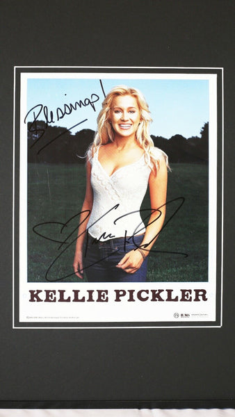 Kellie Pickler Signed Framed 16x20 Photo & 100 Proof CD Display 