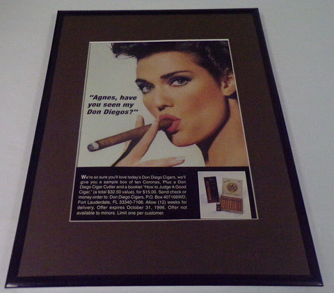 1995 Don Diego Cigars 11x14 Framed ORIGINAL Vintage Advertisement 