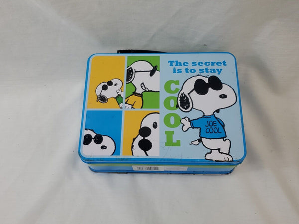 2014 Peanuts Snoopy Joe Cool Metal Lunchbox