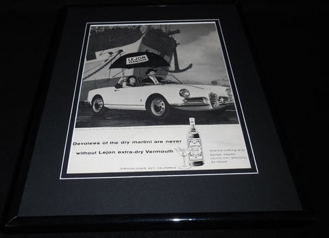 1959 Lejon Vermouth 11x14 Framed ORIGINAL Vintage Advertisement