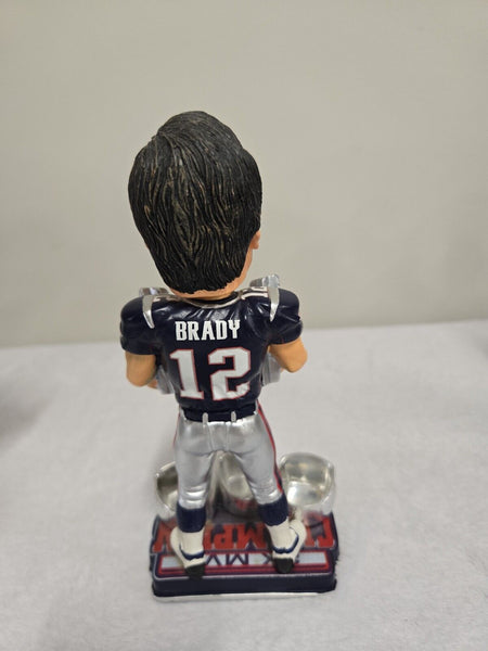 Tom Brady Forever Collectibles Bobblehead Patriots Rings 14/300