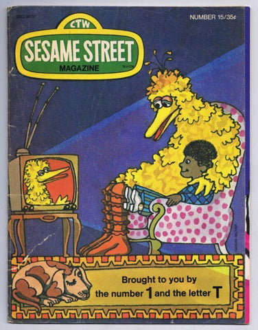 ORIGINAL Vintage 1972 Sesame Street Magazine (detached cover) Big Bird