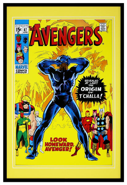 Avengers #87 Black Panther Framed 12x18 Official Repro Cover Display