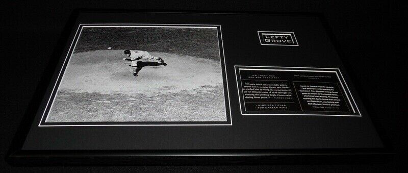 Lefty Grove Framed 12x18 Photo Display A's Red Sox