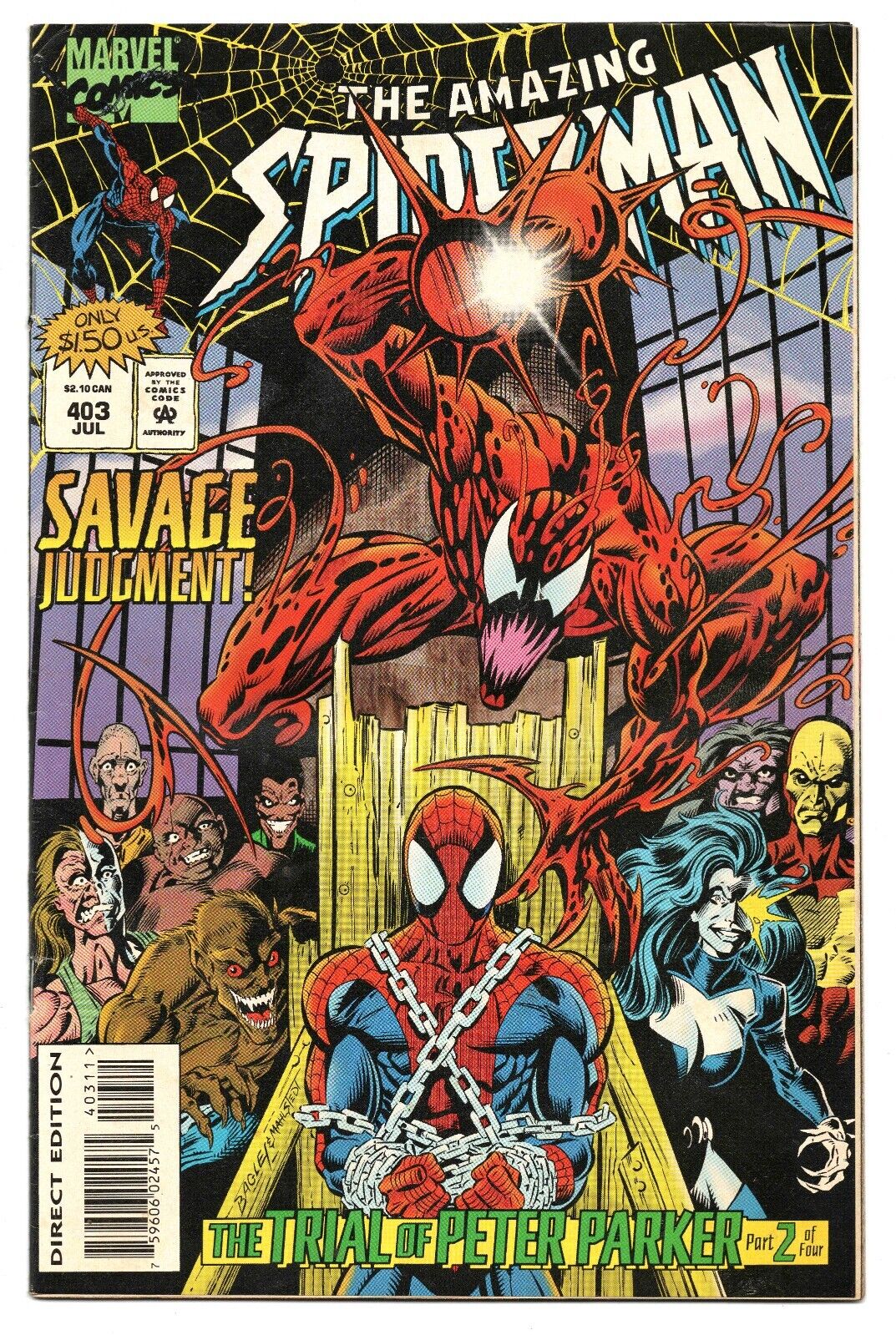 Amazing Spider-Man #403 VINTAGE 1995 Marvel Comics Carnage