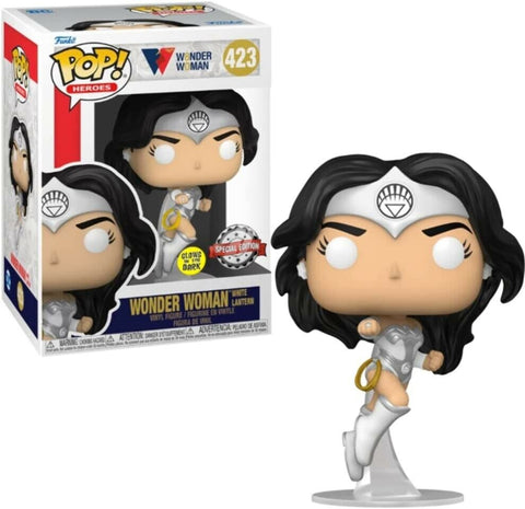 NEW SEALED 2022 Funko Pop Figure Wonder Woman White Lantern Glow in the Dark 