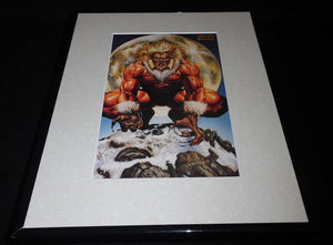 Sabretooth X Men Marvel Masterpiece ORIGINAL 1992 Framed 11x14 Poster Display 