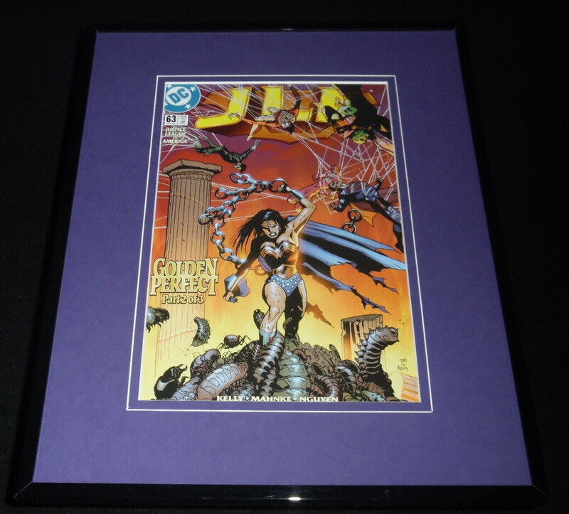 JLA #63 Framed 11x14 Repro Cover Display Wonder Woman Justice League