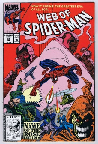 Web of Spiderman #84 ORIGINAL Vintage 1992 Marvel Comics 