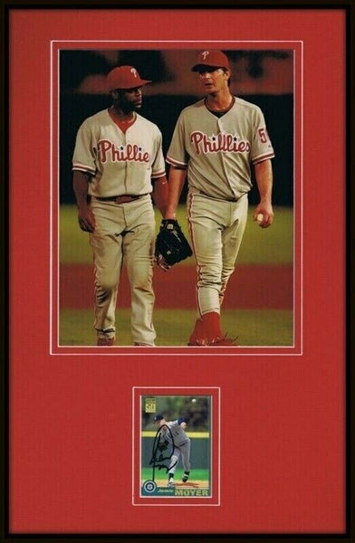 Jamie Moyer Signed Framed 11x17 Photo Display Phillies Mariners