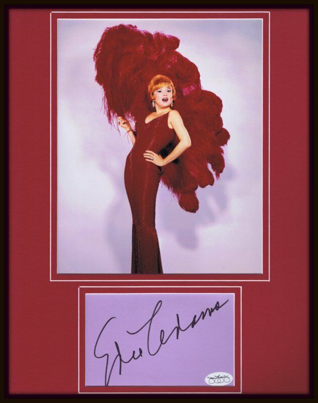 Edie Adams Signed Framed 11x14 Photo Display JSA