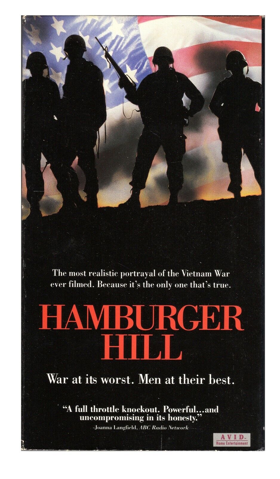 Hamburger Hill VINTAGE VHS Cassette Dylan McDermott Don Cheadle