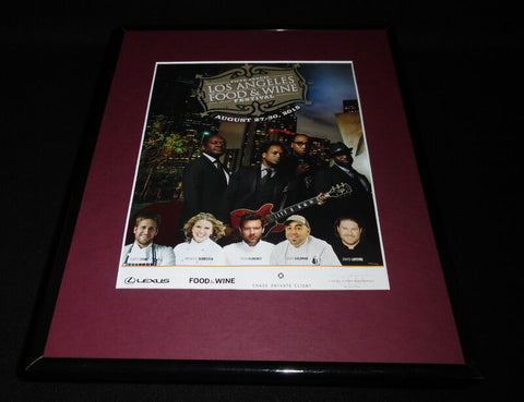 2015 Los Angeles Food Wine Festival 11x14 Framed ORIGINAL Advertisement Duff