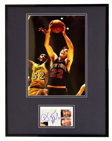 Dave Debusschere Signed Framed 16x20 Photo Poster Display JSA NY Knicks