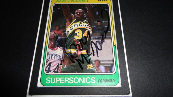 Xavier McDaniel Signed Framed 11x17 Photo Display Seattle Sonics