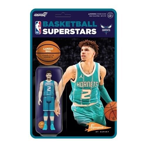 NEW SEALED 2022 Super7 NBA Lamelo Ball Hornets ReAction Action Figure