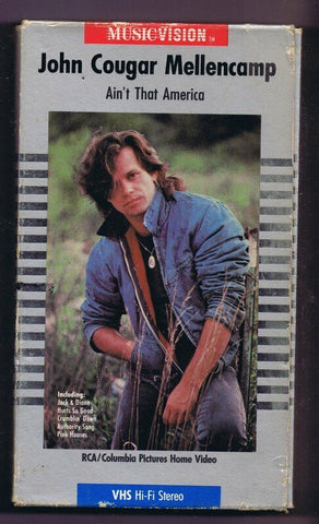 John Cougar Mellencamp Ain't That America (1984) VINTAGE VHS Cassette  