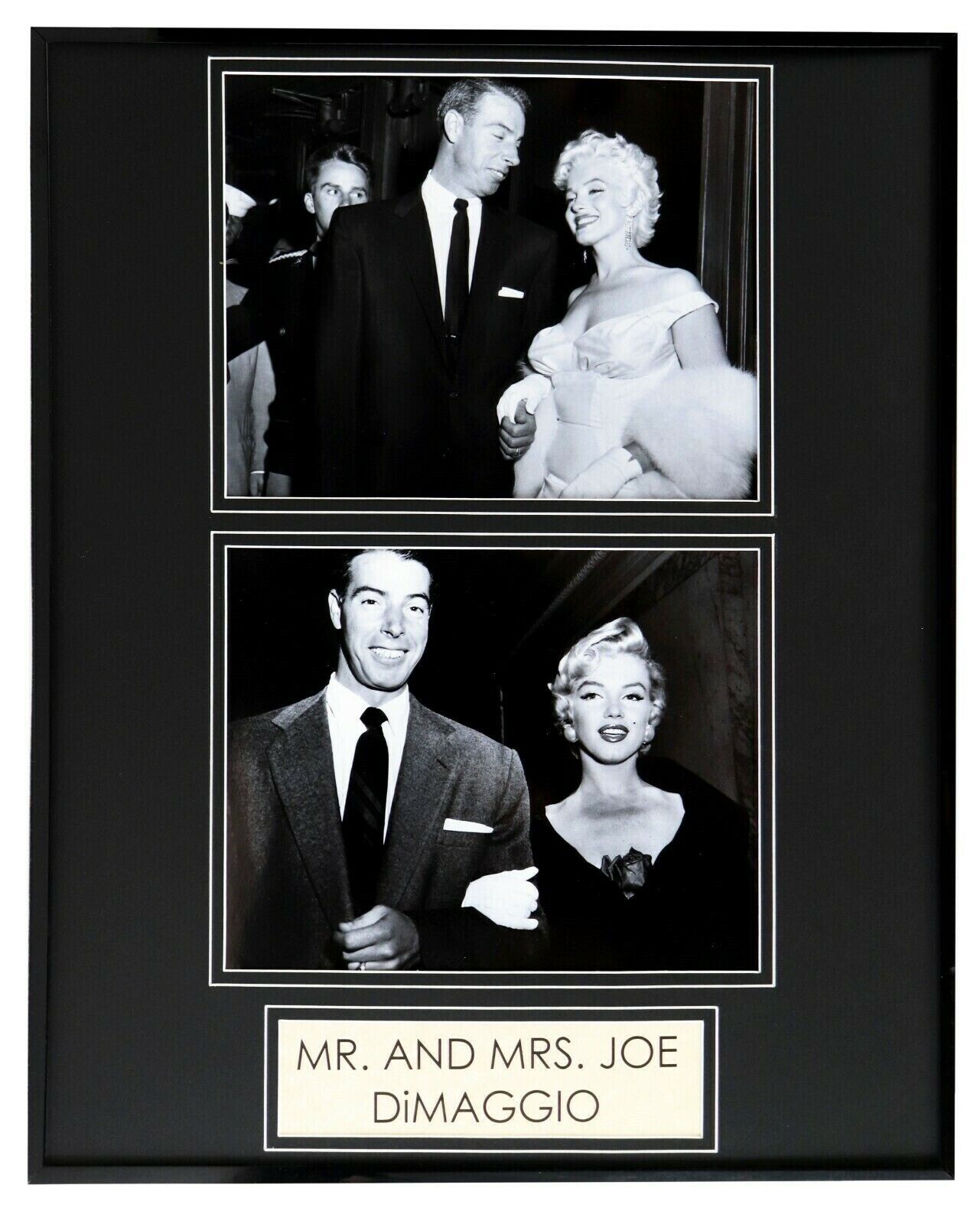 Joe Dimaggio & Marilyn Monroe 16x20 Framed Photo Display