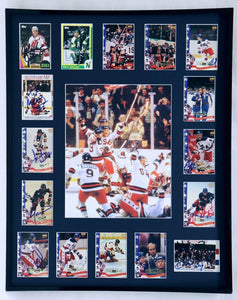 1980 Miracle on Ice USA Hockey Team Signed Framed 16x20 Photo Display G