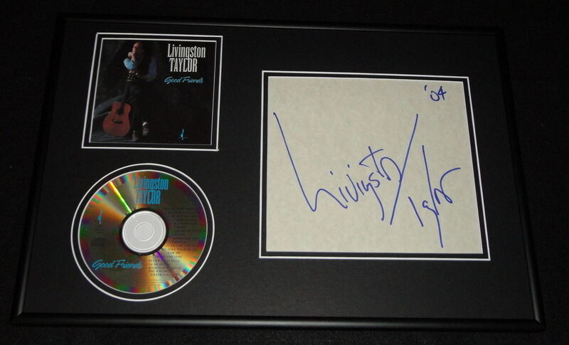 Livingston Taylor Signed Framed 12x18 Good Friends CD & Photo Display 